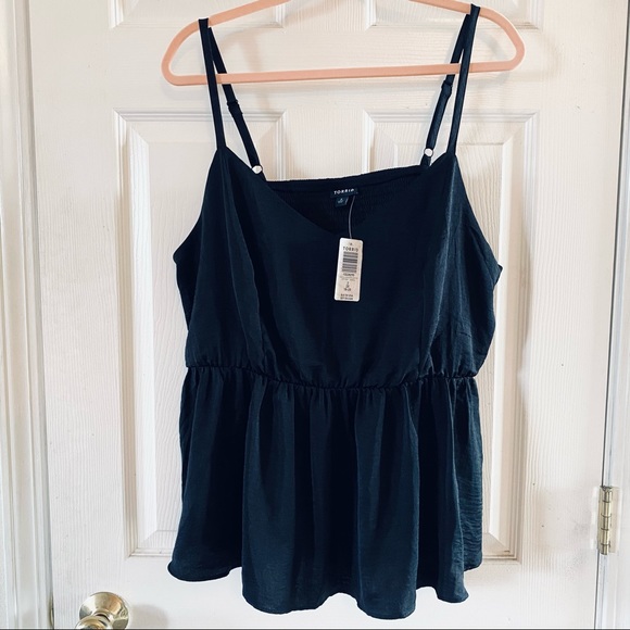 NWT TORRID Textured Satin Peplum Cami - Picture 7 of 9